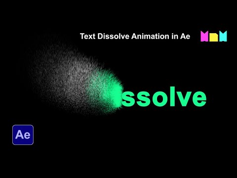 Text Particles Dissolve Animation in After Effects | No Plugins