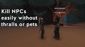 Conan exiles: how to easliy kill NPCs solo (no thralls/pets)