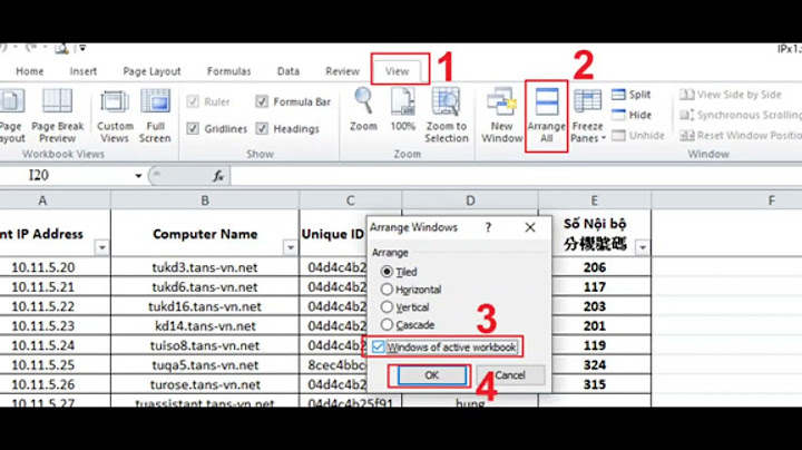 File Excel bị ẩn phải làm sao?