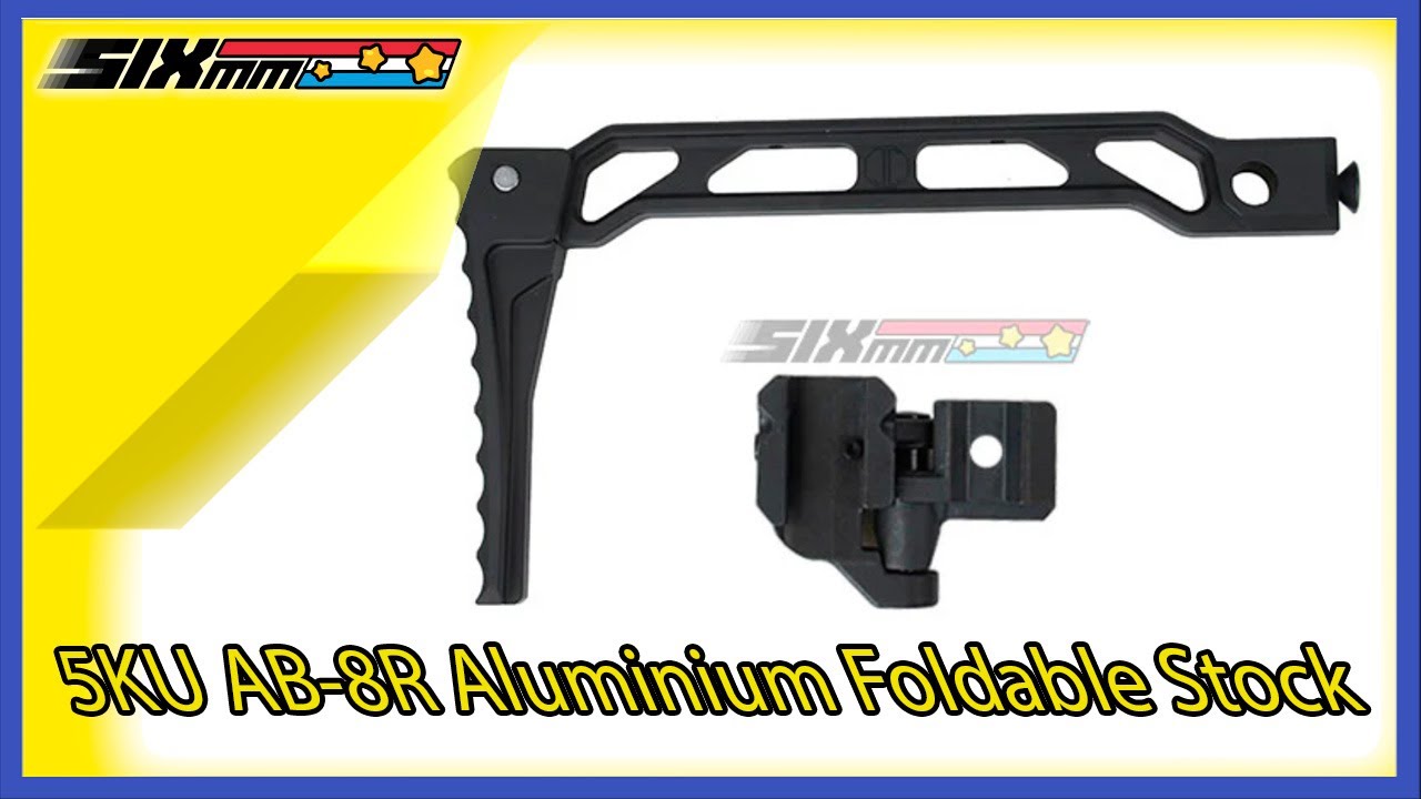 [5KU] AB-8R Aluminium Foldable Stock[For 1913 Picatinny Rail System ]