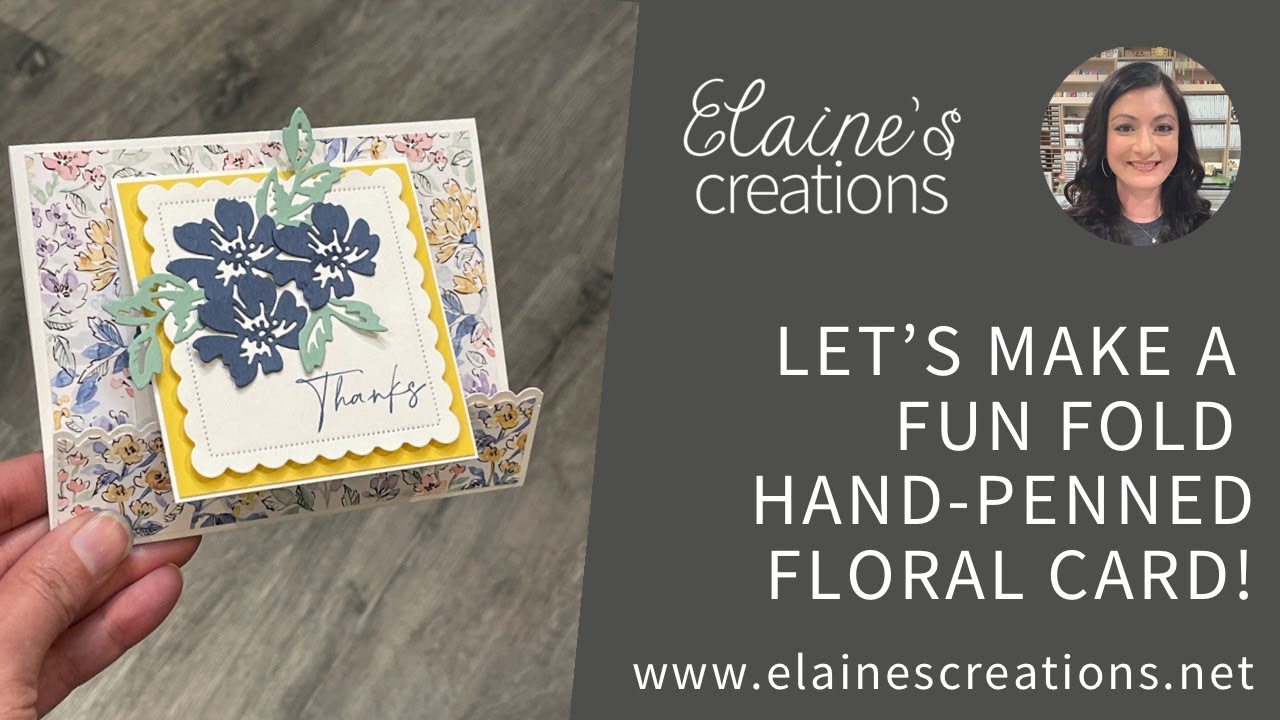 Let's Make a Hand Penned Floral Fun Fold Card! Sweet Stampin' Stampin ...