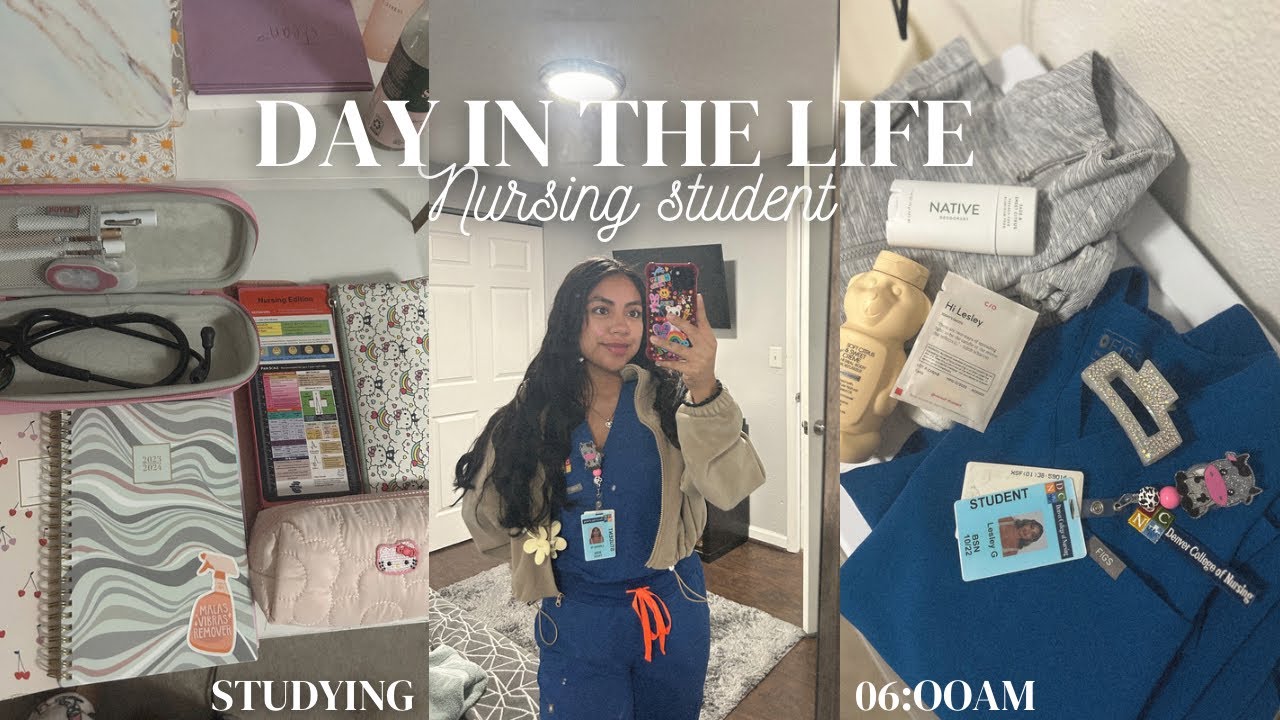 Day in the life of a nursing student 👩🏽‍⚕️🩺💘 - YouTube