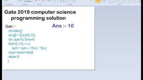 Gate 2019 CSE | Programming question with answers in hindi |part-2