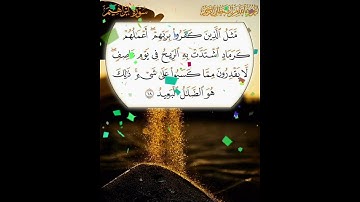 سورة إبراهيم الآية ( 18 )