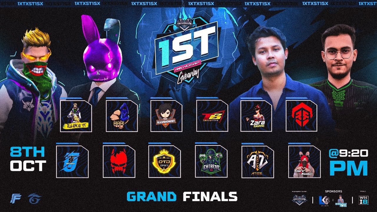 [🛑LIVE]GRAND FINAL || INCURSION FST ANNIVERSARY GIVEWAY ...