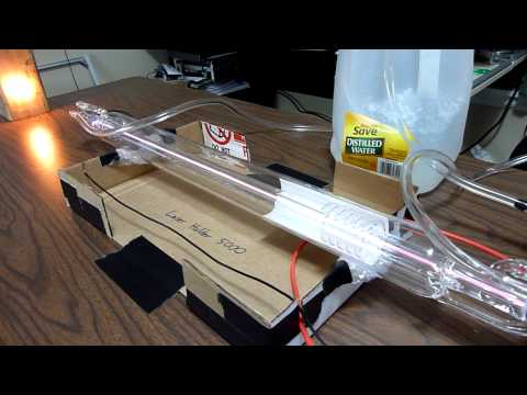 40 Watt CO2 Laser Tube - First Test