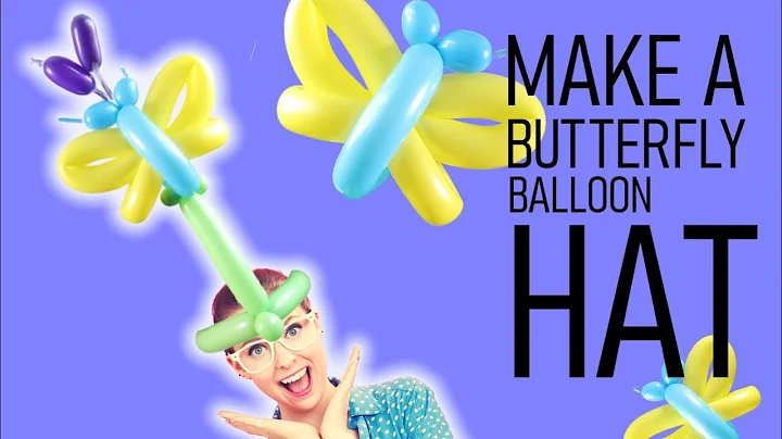 Make a Butterfly Balloon Animal Hat - Butterfly Balloon Animal Step by Step #butterflyballoon