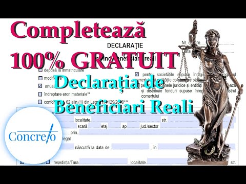 Completeaza 100% GRATUIT  Declaratia de Beneficiari Reali