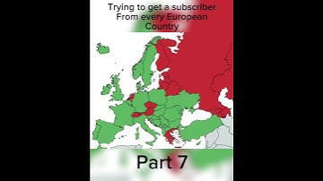 Trying to get a subscriber from every European country (part 7) #shorts #geography