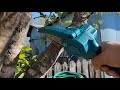 This 21V Battery Powered Chainsaw is AMAZING!!!