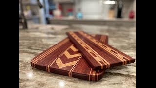 Making Chevron Charcuterie Boards with Padauk and Prayer