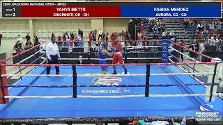 USAB 24 NO 313PM Ring 1 Bout 3 Yahya Metts Fabian Mendez JM132