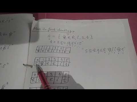 Move to front decoding.