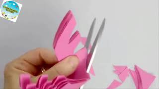 طريقة بسيطة لصنع وردة جميلة من الورق