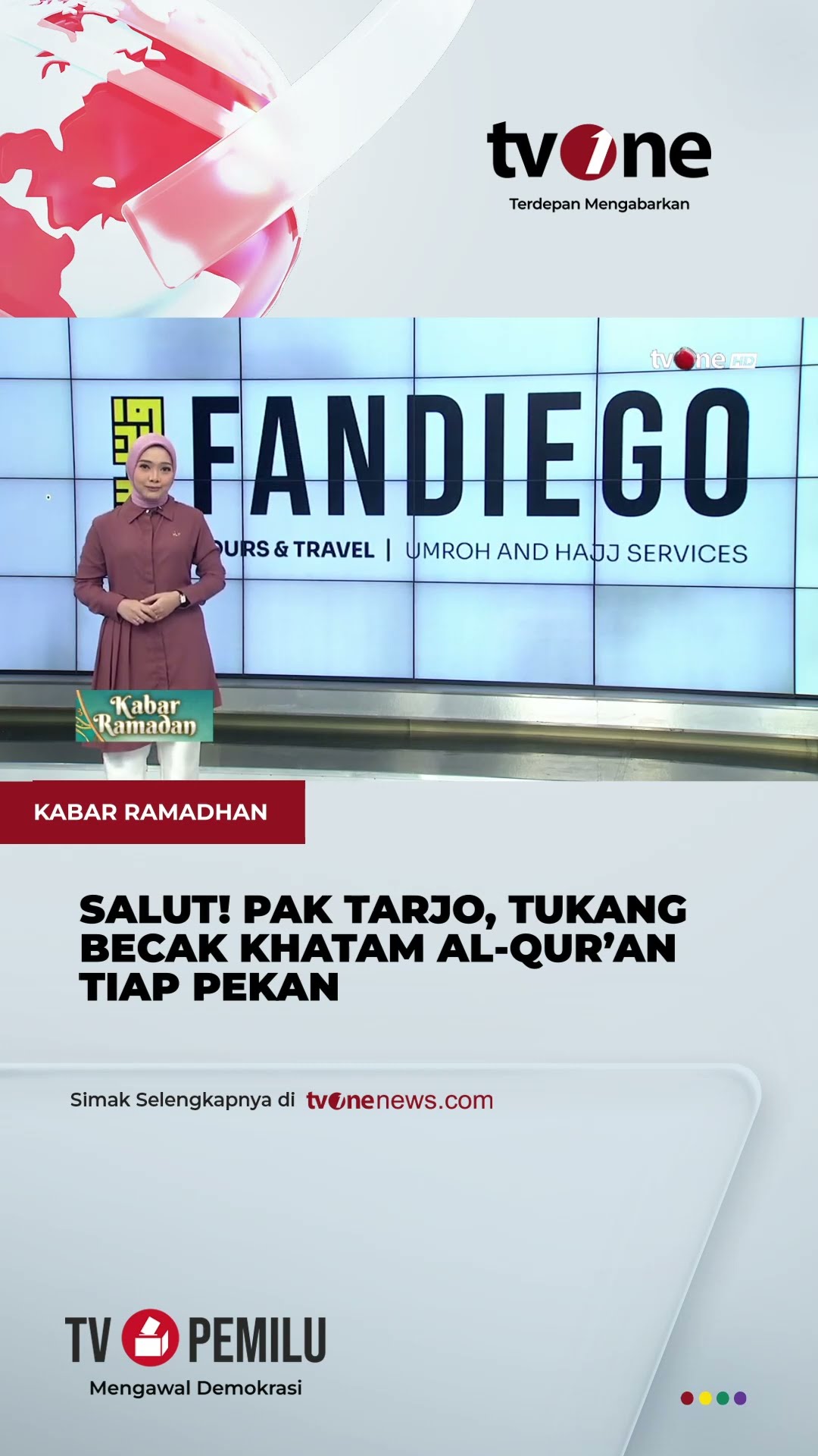Mbah Tarjo Sosok Inspirasi Tukang Becak Khatam Al Quran Tiap Pekan  | tvOne