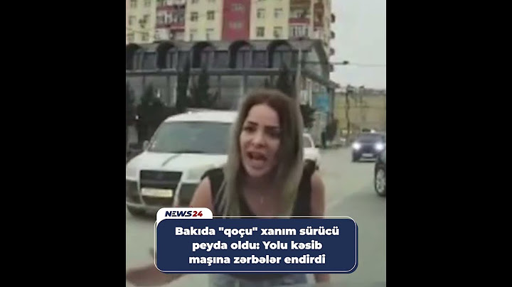 Bakıda "qoçu" xanım sürücü peyda oldu: Yolu kəsib maşına zərbələr endirdi
