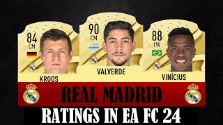 EA FC 24 | REAL MADRID RATING REFRESH 🔥🤯ft. Bellingham, Valverde, Courtois, etc...