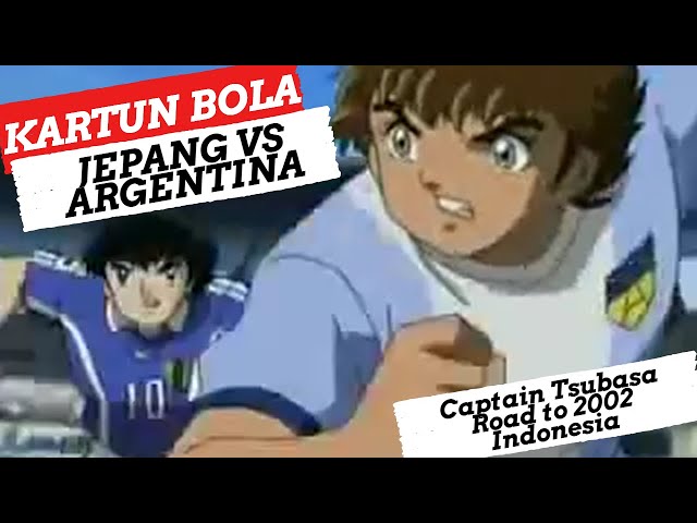 Kartun Bola -  Argentina vs Japan - Captain Tsubasa Road to 2002 class=