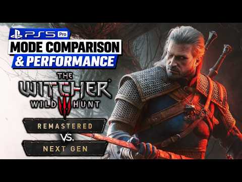 The Witcher 3 Wild Hunt Remastered vs Next Gen | PS5 PRO | Graphics Comparison and Frame Rate