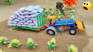 diy tractor trolley loading new technology | science project | @MiniCreative1  | keep villa