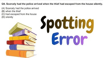 Spotting Errors in English Grammar | Most Important for All Competitive Exams