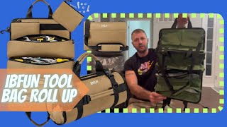 IBFUN Tool Bag Roll Up - Heavy Duty Tool Organizer