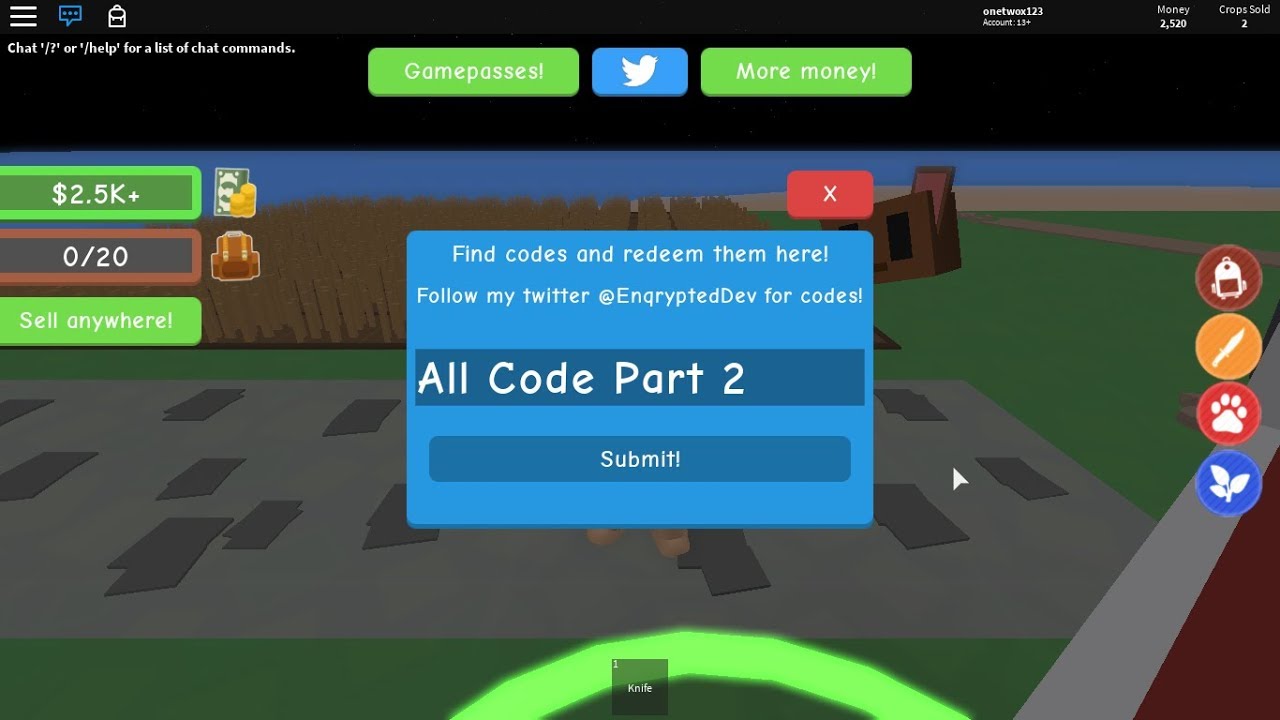 All Code Harvesting Simulator