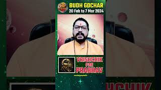 Vrishchik Rashi Par Budh Gochar Ka Prabhav 20 Feb Se 7 March 2024 #budhgochar2024 #mercurytransit24