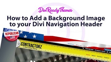How to Add a Background Image to your Divi Navigation Header Menu