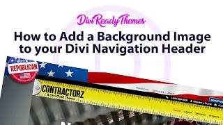 How to Add a Background Image to your Divi Navigation Header Menu