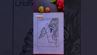 How to draw a Anime girl with Butterfly | cute Girl Drawing | Artpaintingsan