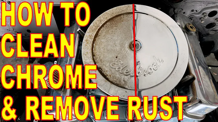 How To CLEAN CHROME trim on a CAR and Remove RUST off bumpers and rims FAST & EASY WAY