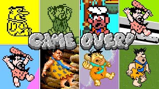 Evolution Of The Flintstones Death Animations & Game Over Screens (1986-2001)