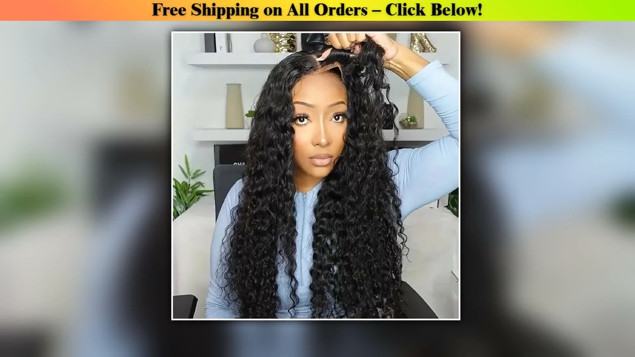 6x4 Lace Water Wave Glueless Wigs Lace Front Human Hair Wig No Glue Pre Cut Lace Wigs 100% Human