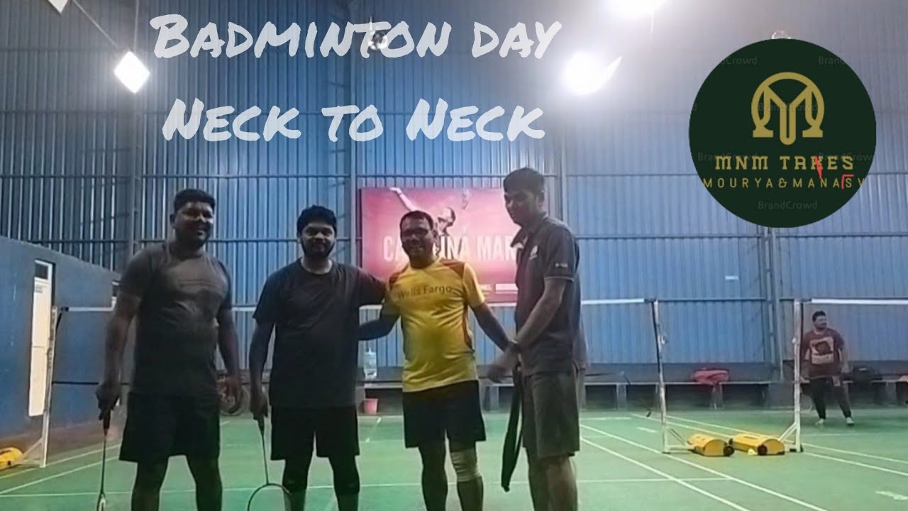 Badminton battle 1-1 Neck to Neck #Badminton #mnmtakes #victory 
