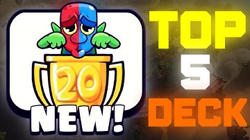 TOP 5 Best Decks for CRL 20 Wins Challenge in Clash Royale 🏆