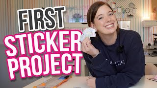 🎨 Your First Sticker Project! | Free Cricut Beginners Class #5 ✂️✨