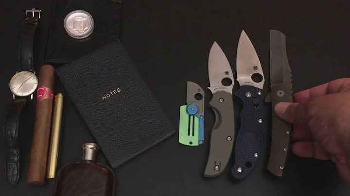 Robert Carter Generalist, Spyderco Manix S110V, Sp...