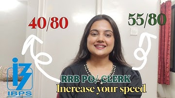If you are still scoring 40/80 in RRB PO/ Clerk then watch this video to increase it to 55+/80