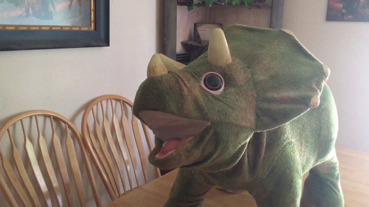 Playskool Kota Triceratops Interactive Dinosaur - YouTube