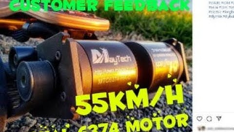 Customer Feedback 55km/h Electric Skateboard with Dual 6374 190KV Motor