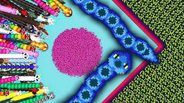 SNAKE IO🐍 KING PIXEL SNAKE 🐍 VS 1000 PRO GIANT SNAKES 🐍 EPIC SNAKEIO GAMEPLAY #snakegame #games 