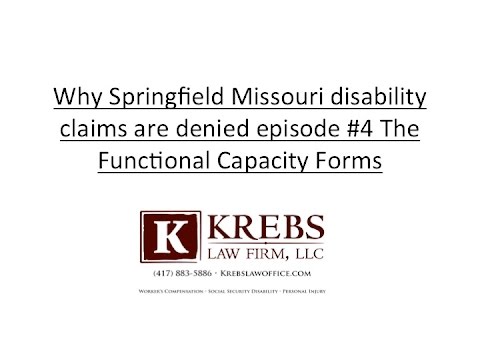reasons why missouri residents are denied disability 4 functional functional capacity form