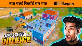 🔥100 Players Challenge New world Record in BGMI - Bandookbaaz | BGMI Record