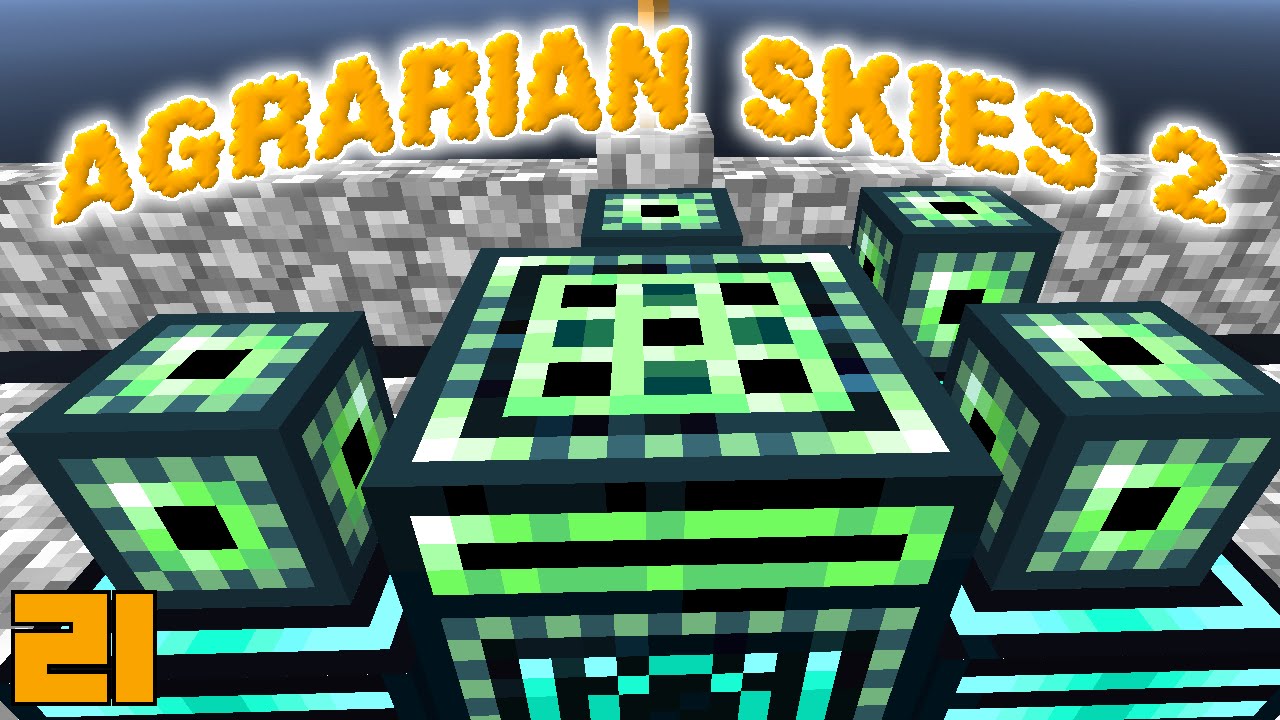 Minecraft Mods Agrarian Skies 2 - POWER GRID !!! [E21] (Modded Skyblock ...