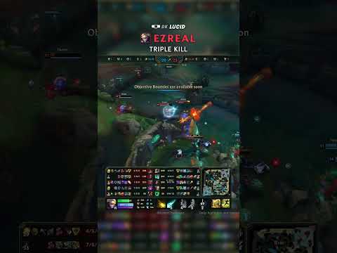 (DK Lucid) Ezreal TRIPLE KILL | KR Challenger Patch 26.12 #shorts