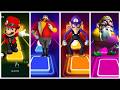 Mario 🔴 vs Eggman 🤖 vs Waluigi 🟣 vs Wario 💛 | Impossible Tiles Hop Challenge