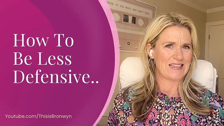 How To Be Less Defensive / How To Respond Better To Criticism!