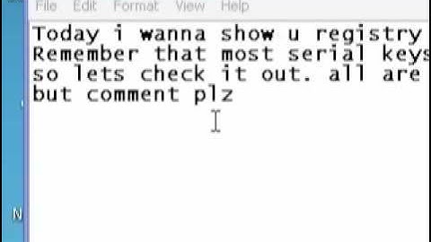 Registry Mechanic Key (See The Description)