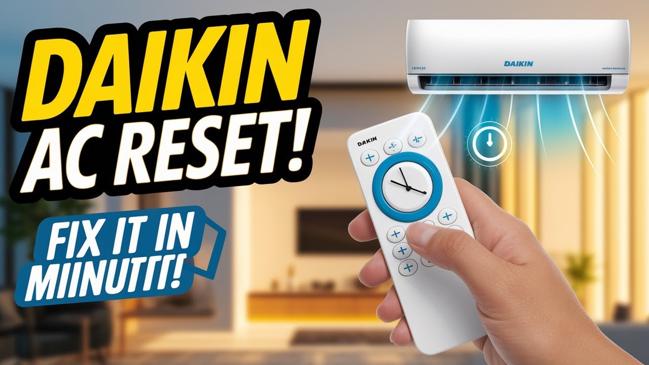 How to Reset Daikin Air Conditioner in Minutes! - YouTube